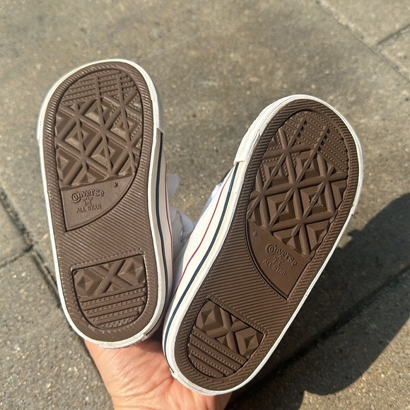 Converse white high top sneakers.8C EUC - Picture 4 of 8